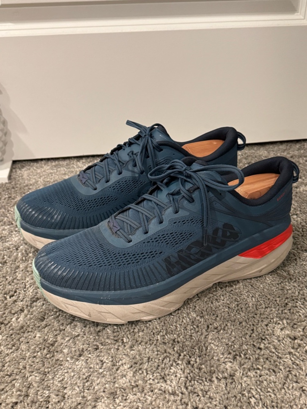 HOKA ONE ONE Bondi 7 Running Shoes – Real Teal – Men’s Size 12